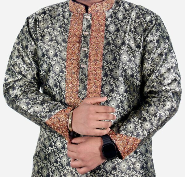 luxurious কালার কাতান পাঞ্জাবি – কোড: LM-300 - Image 3